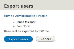 Export CSV 1