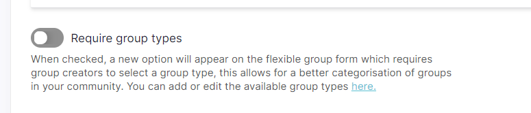Require group types