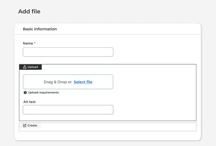 upload file