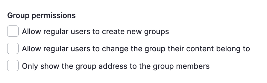 Group Permissions