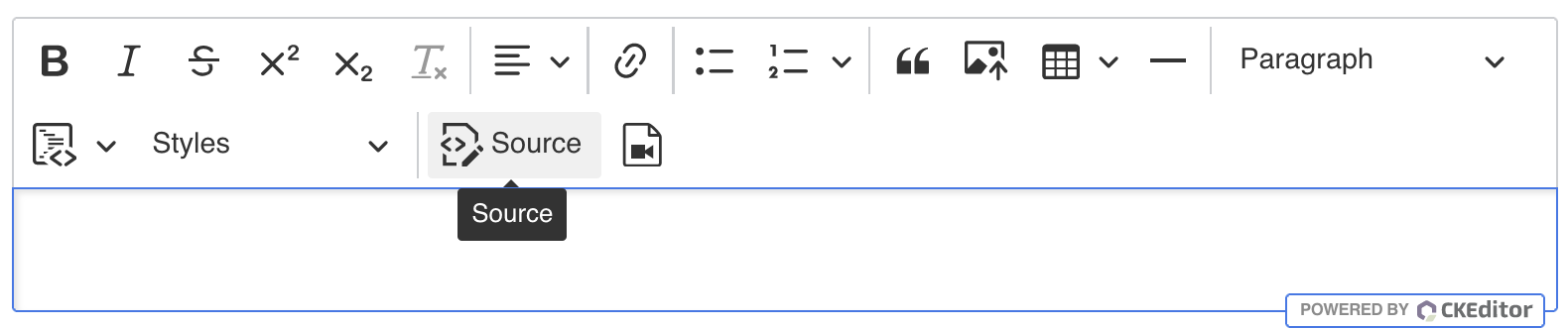 Text editor with "source" highlighted