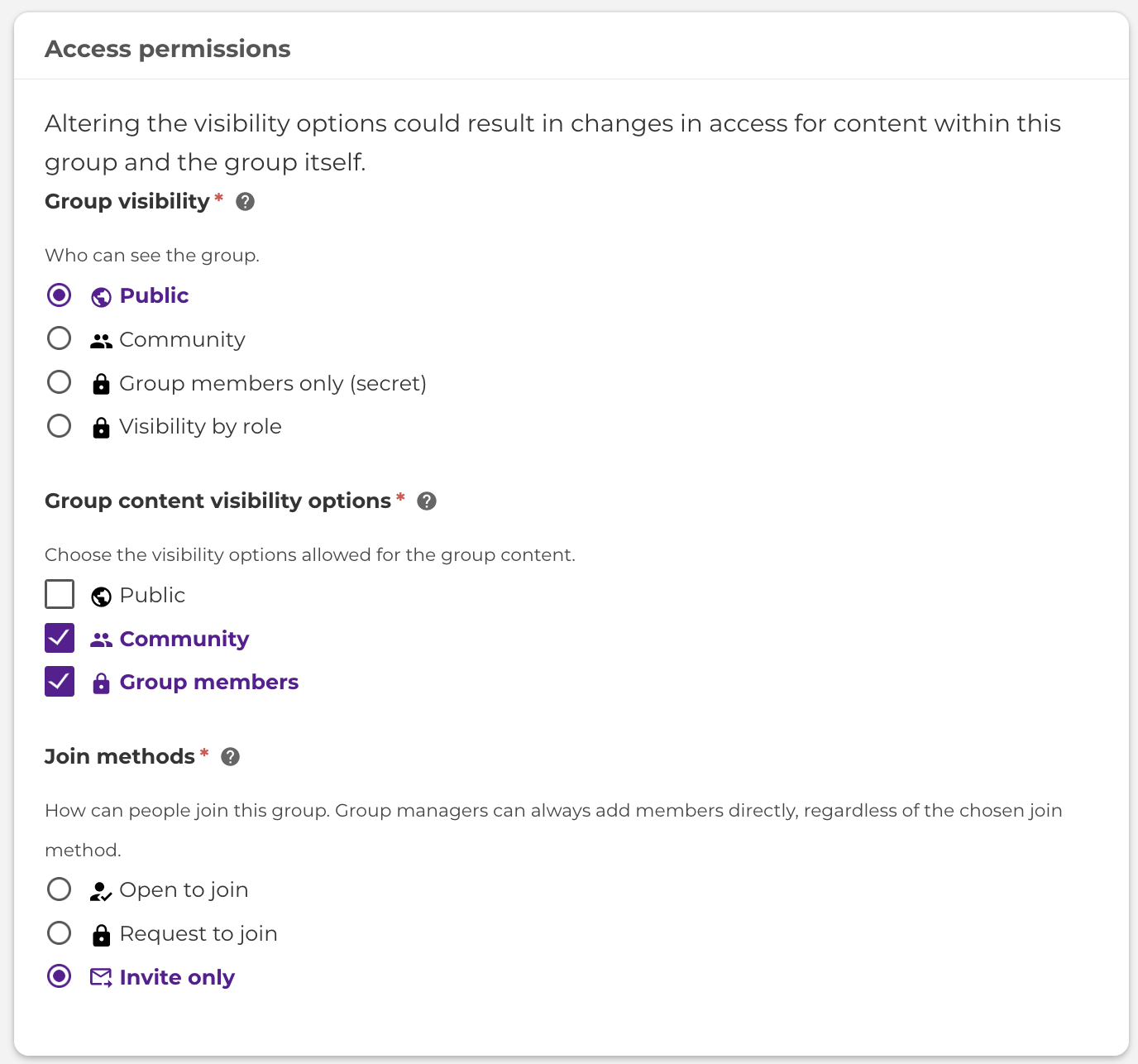 Access Permissions