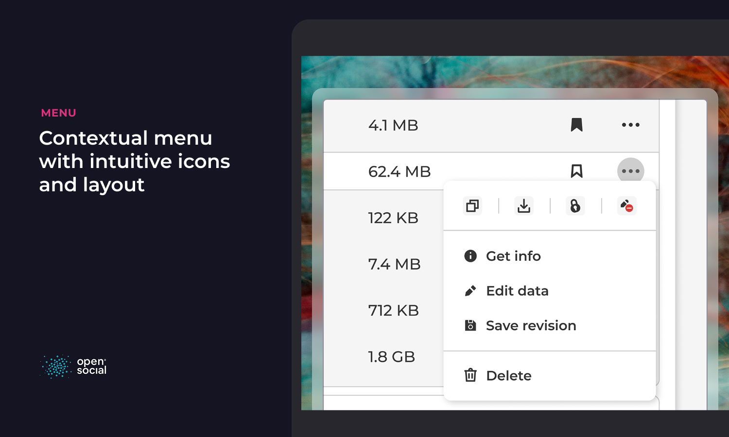Contextual menu